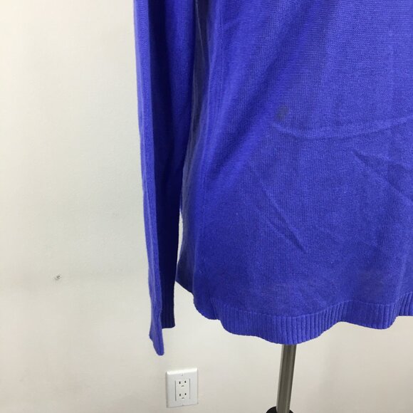 GUESS by MARCIANO Blue/Purple'ish Cashmere Blend Knit Open Front Cardigan - Picture 8 of 12